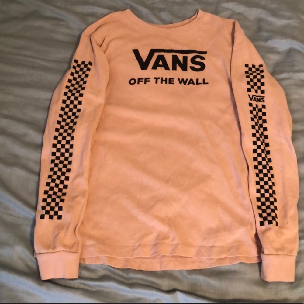 Vans pink long sleeved shirt